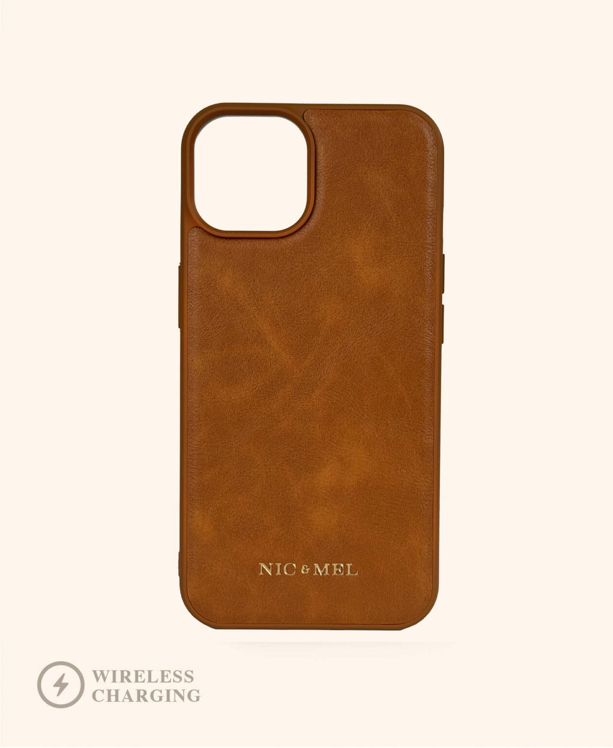 Case, Cognac, Magsafe (Wireless Charging iPhone 13 Pro Max) Nic & Mel
